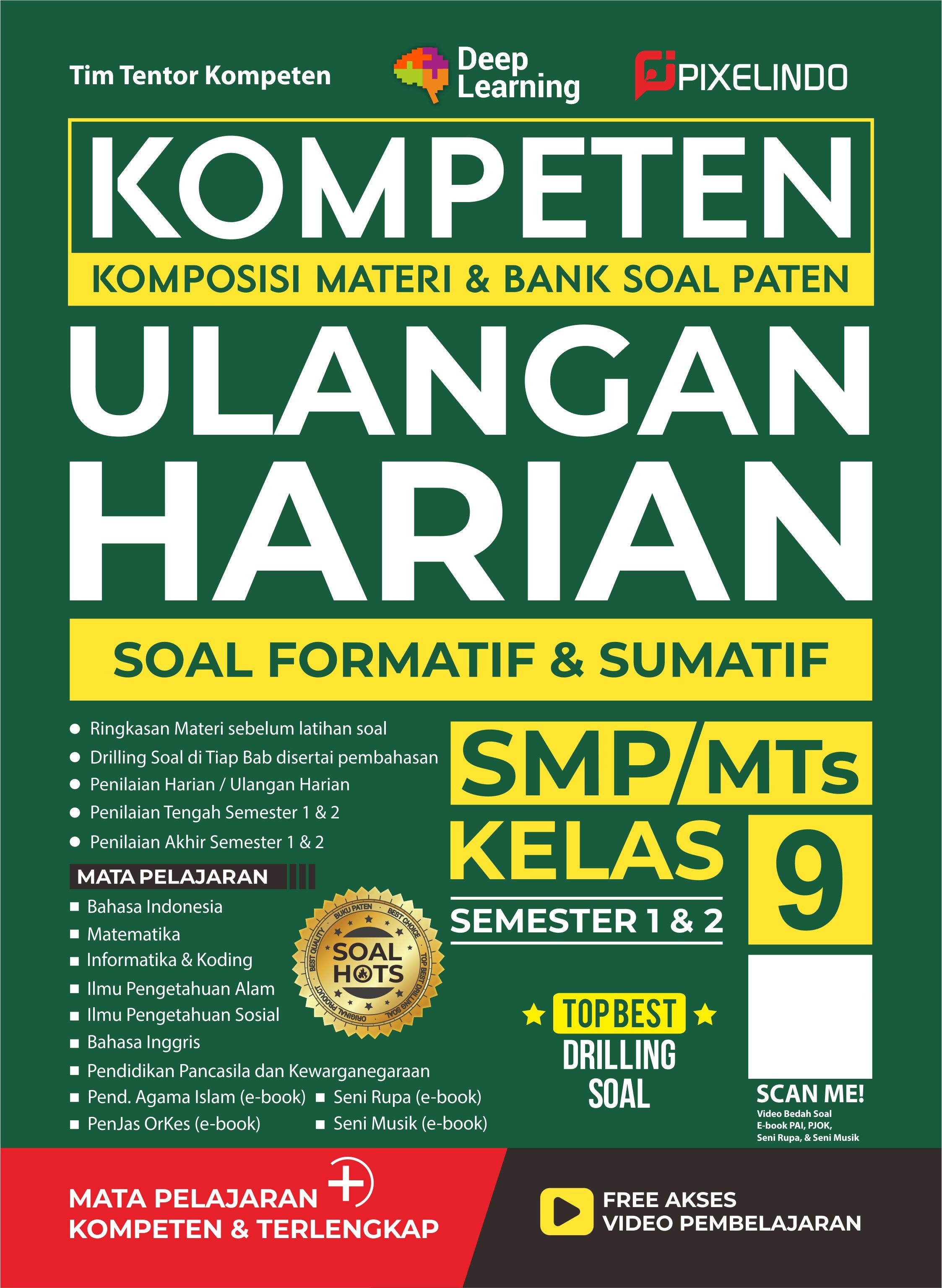 Buku Kompeten Ulangan Harian untuk Kelas 9 SMP/MTs