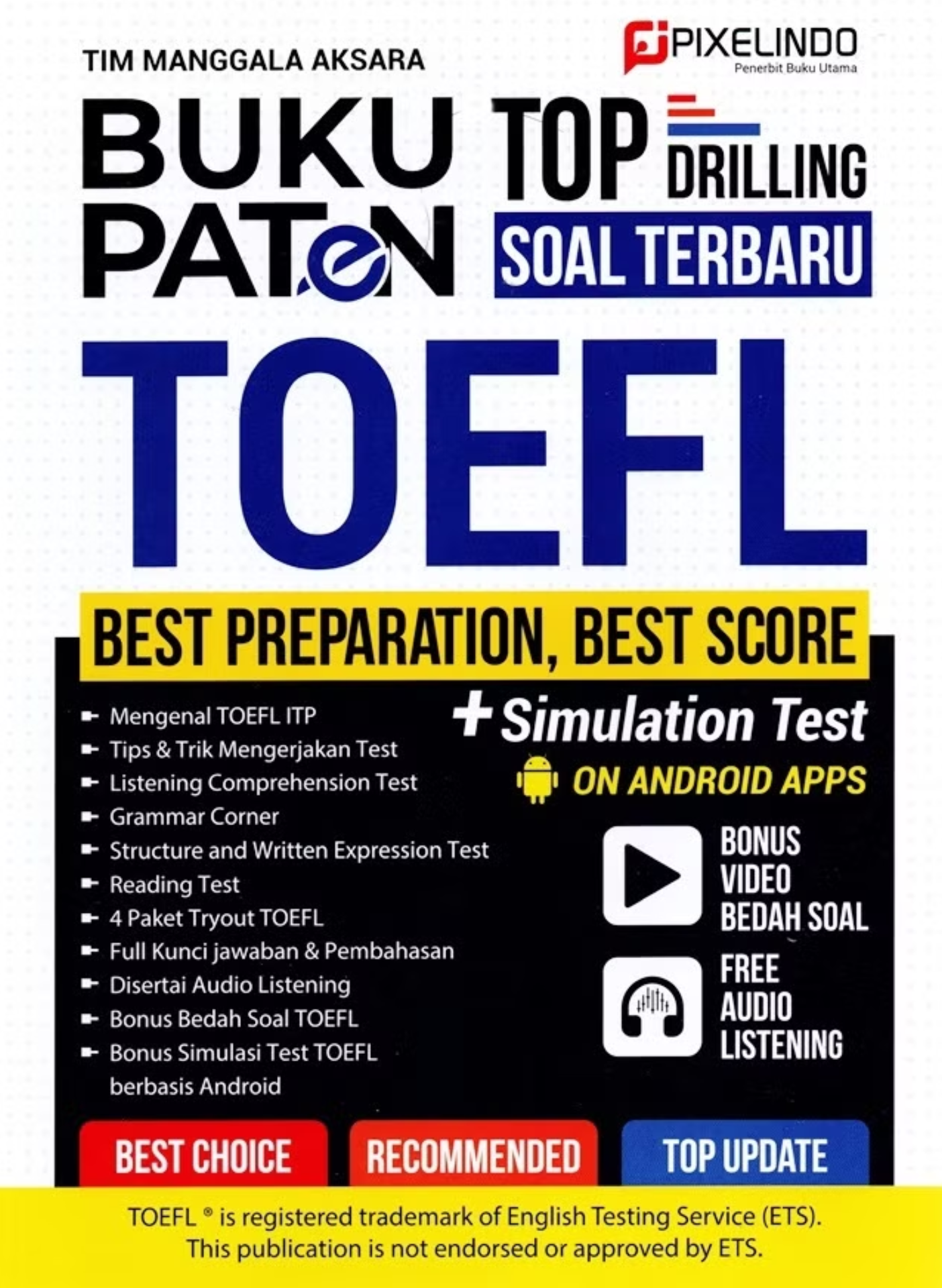 Buku Paten TOP Drilling Soal Terbaru TOEFL